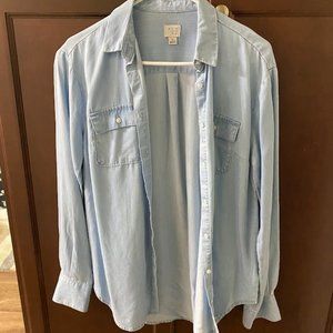 A New Day Lightweight Blue Flannel - Size S